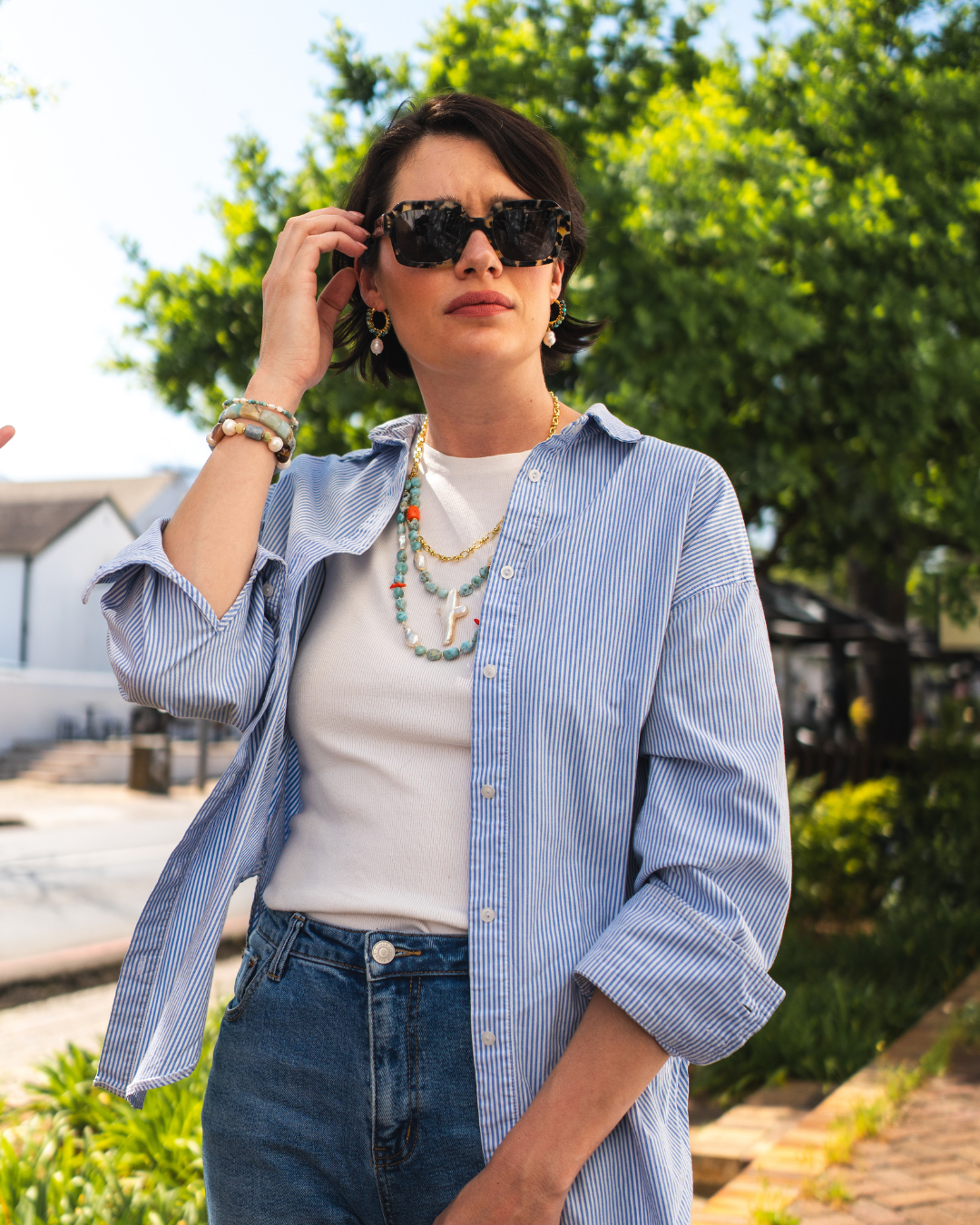 Coastal Layers Statement Necklace