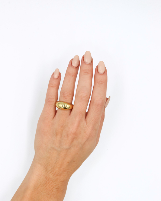 Chunky Gold Dome Ring