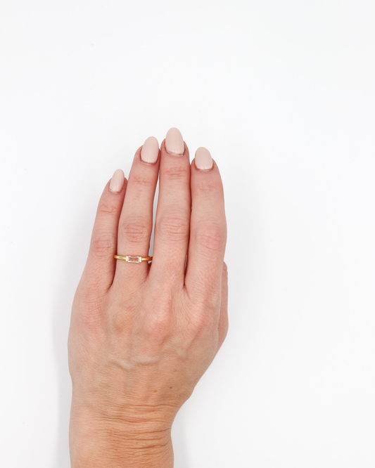 Baguette Crystal Ring