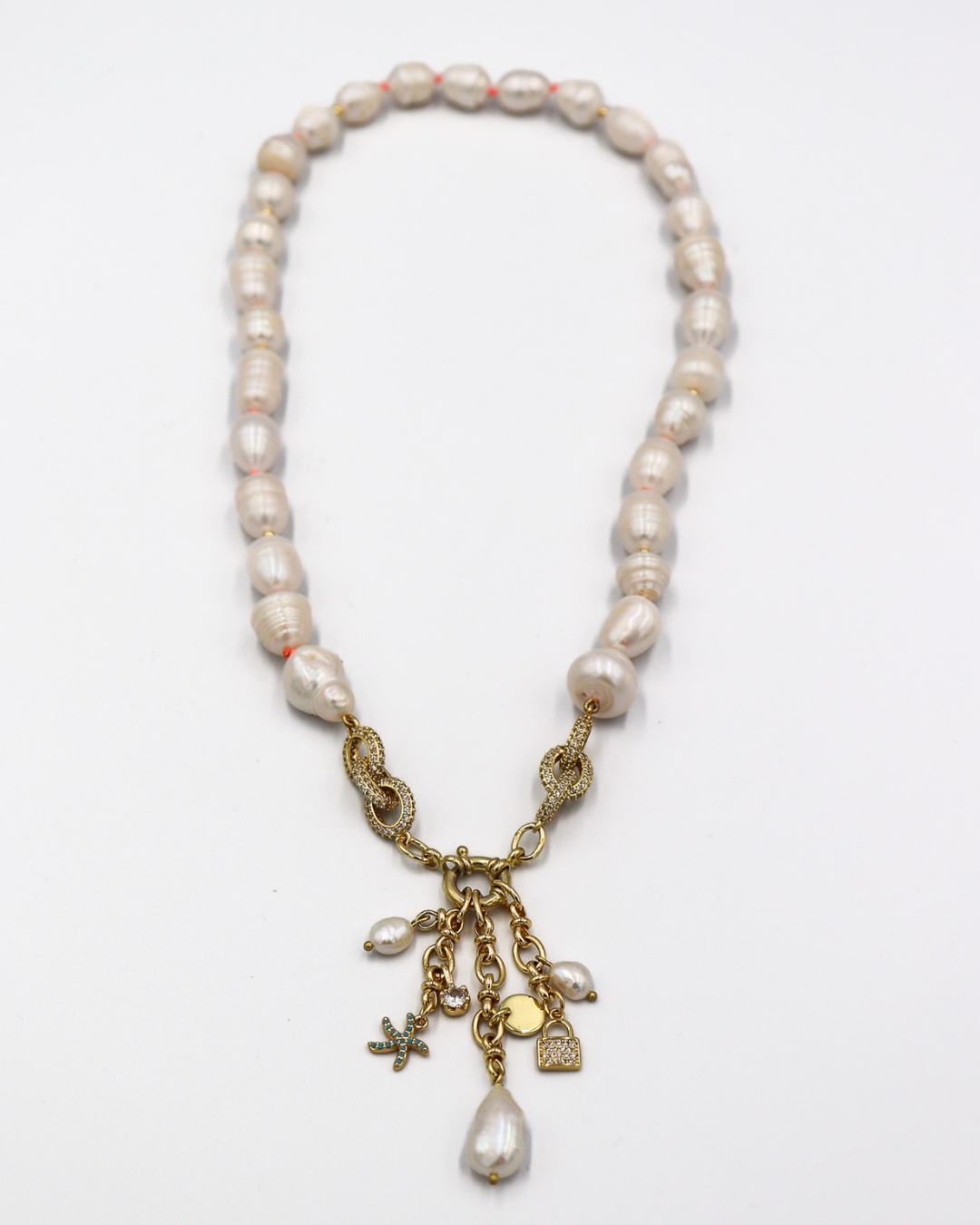 Pearl Charm Necklace