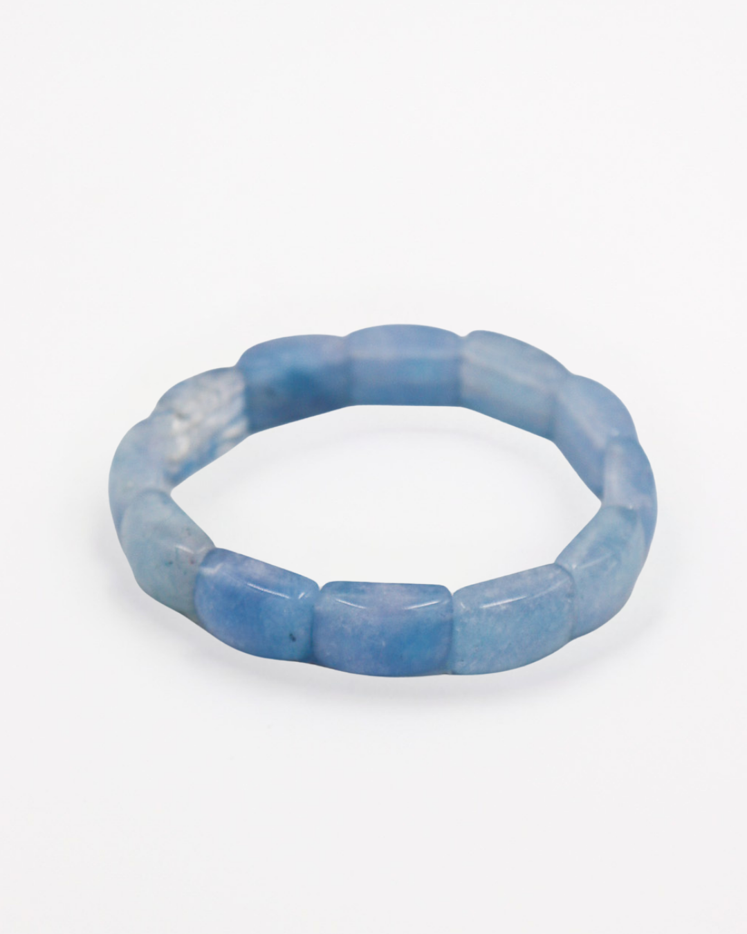 Amazonite Tube Bead Stretch Bracelet
