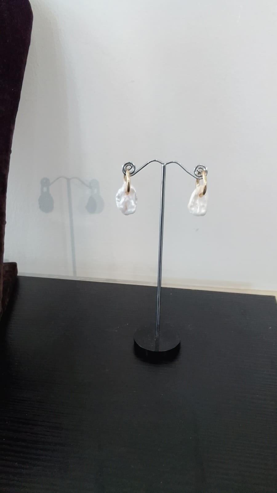 Baroque Pearl Huggie Earring
